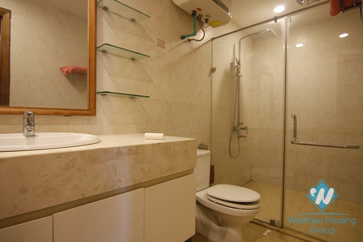 Elegant 3 bedroom apartment with a nice terrace for rent in Dong Da District